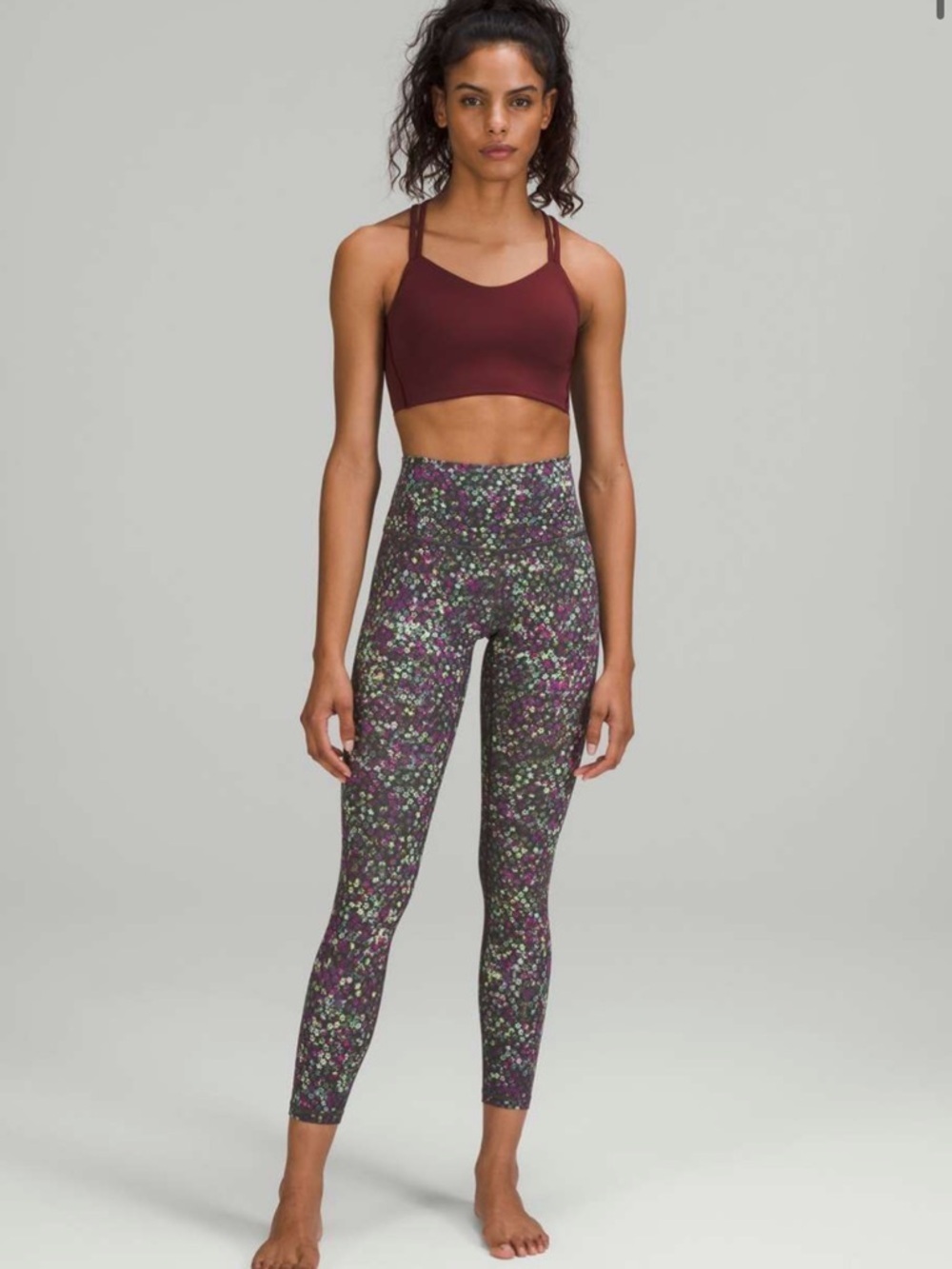 Lululemon Wunder Under HR Tight 25" *Full-On Luxtreme Fleur Motion Size 2 NWOT